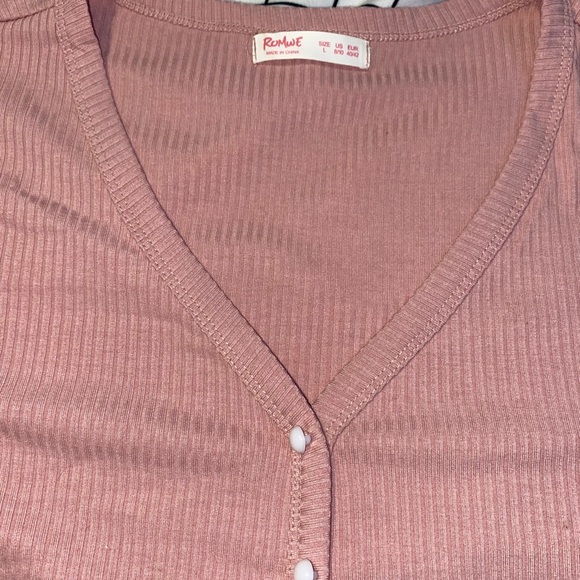 pink button down shirt - Picture 3 of 4
